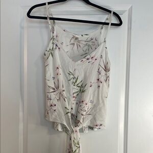 Mahina White Floral Camisole Top